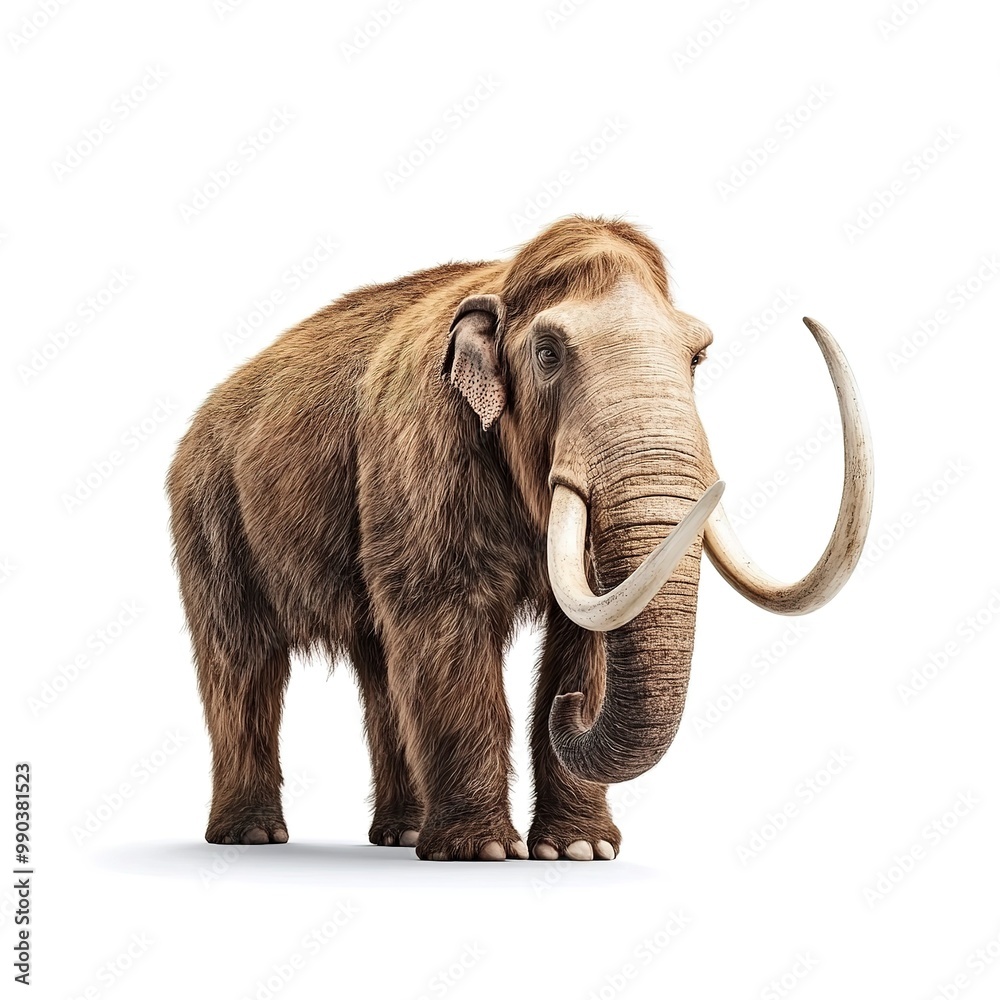 Obraz premium A mammoth isolated on white background