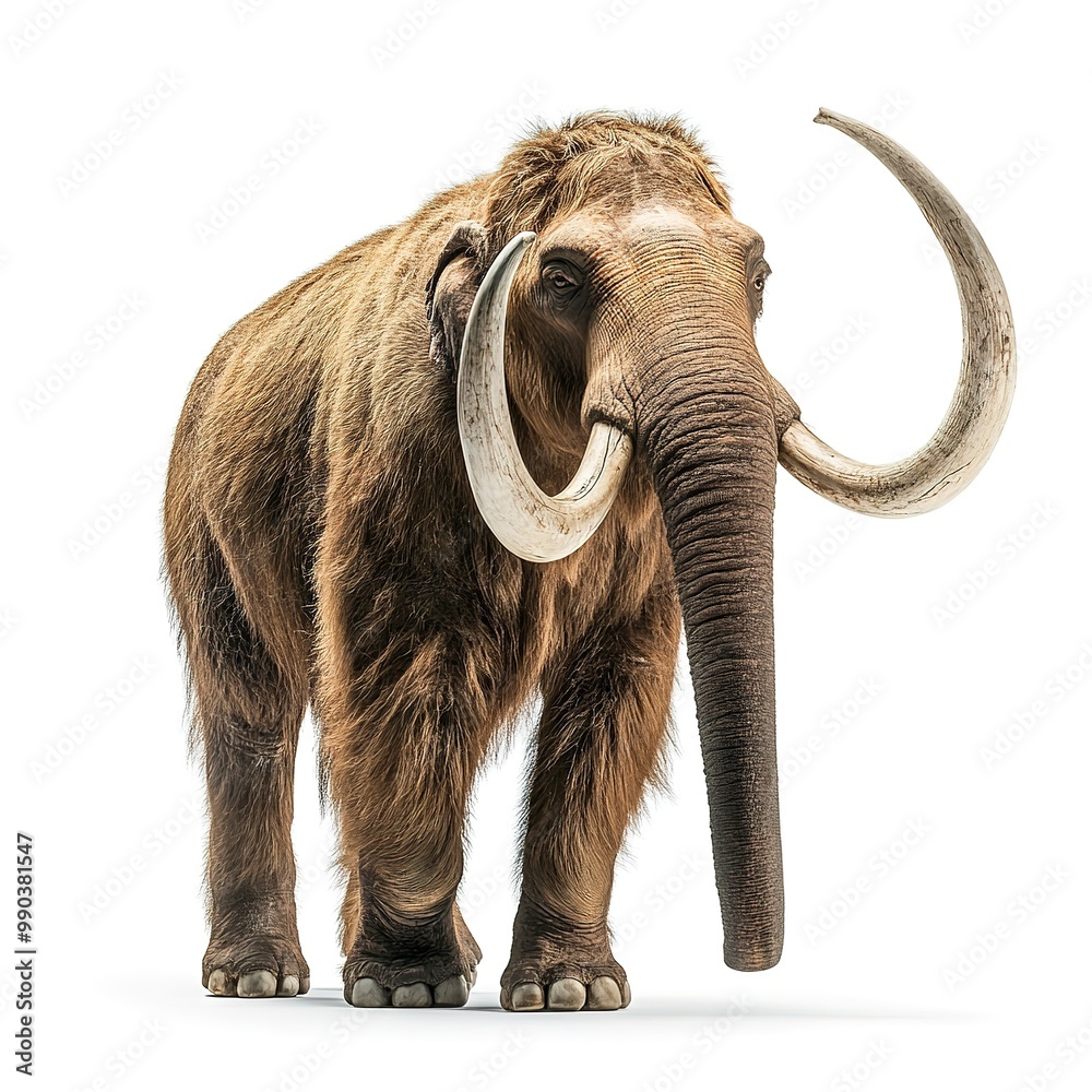 Obraz premium A mammoth isolated on white background