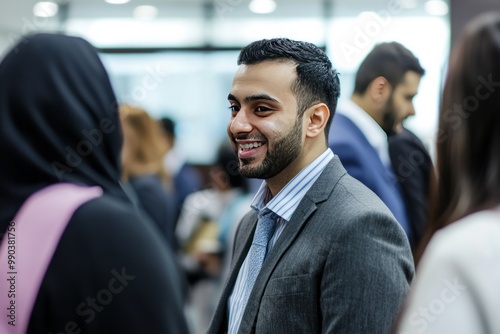 A Muslim Business Network Organizes A Skills Exchange Event. Members Trade Expertise In Various Areas Like Finance