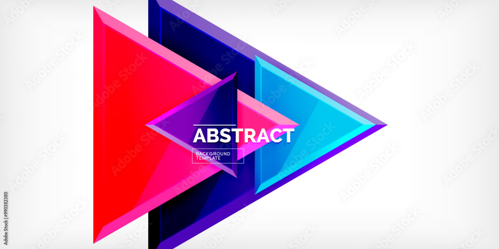Abstract background - glossy triangles. Vector Illustration For Wallpaper, Banner, Background, Card, Book Illustration, landing page Abstract background - glossy triangles. Vector Illustration For Wallpaper, Banner, Background, Card, Book Illustration, landing page
