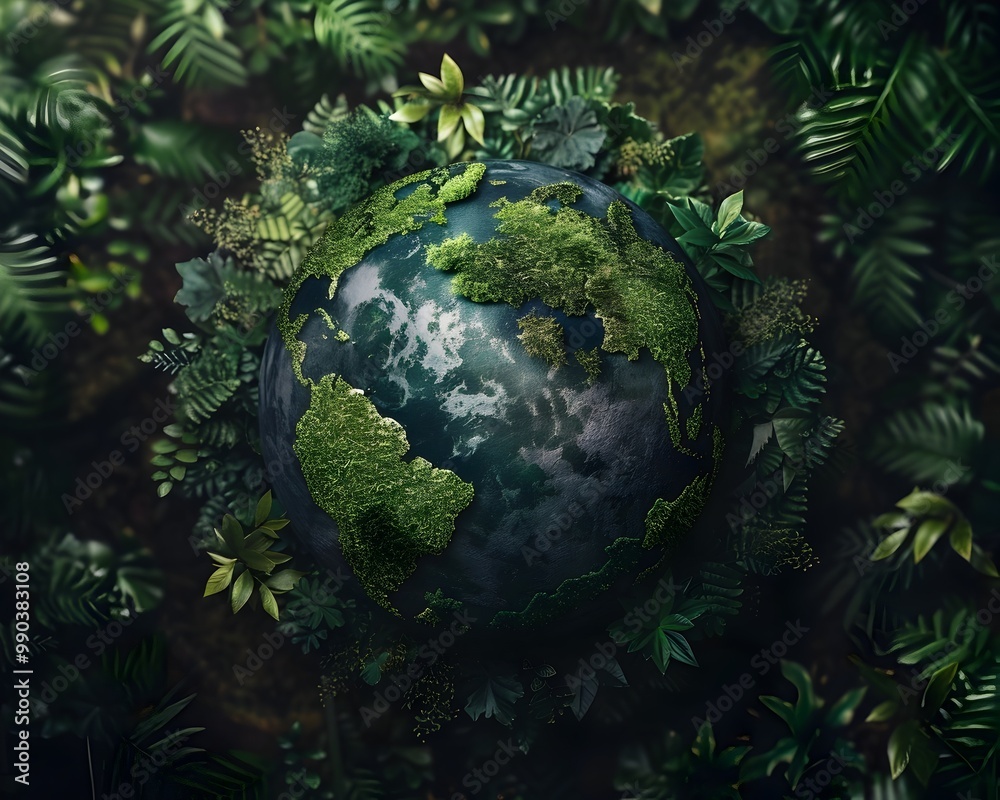 Lush Green Planet Earth Covered in Untouched Wilderness and Thriving Forests Lush Green Planet Earth Covered in Untouched Wilderness and Thriving Forests