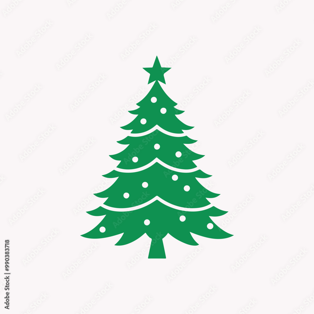 Christmases Tree Art Festival Illustration silhouette Vector Christmases Tree Art Festival Illustration silhouette Vector