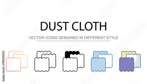 Dust cloth icon design with white background stock illustration