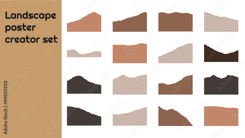 Set of torn or ripped paper sheet scrapbook edge  set