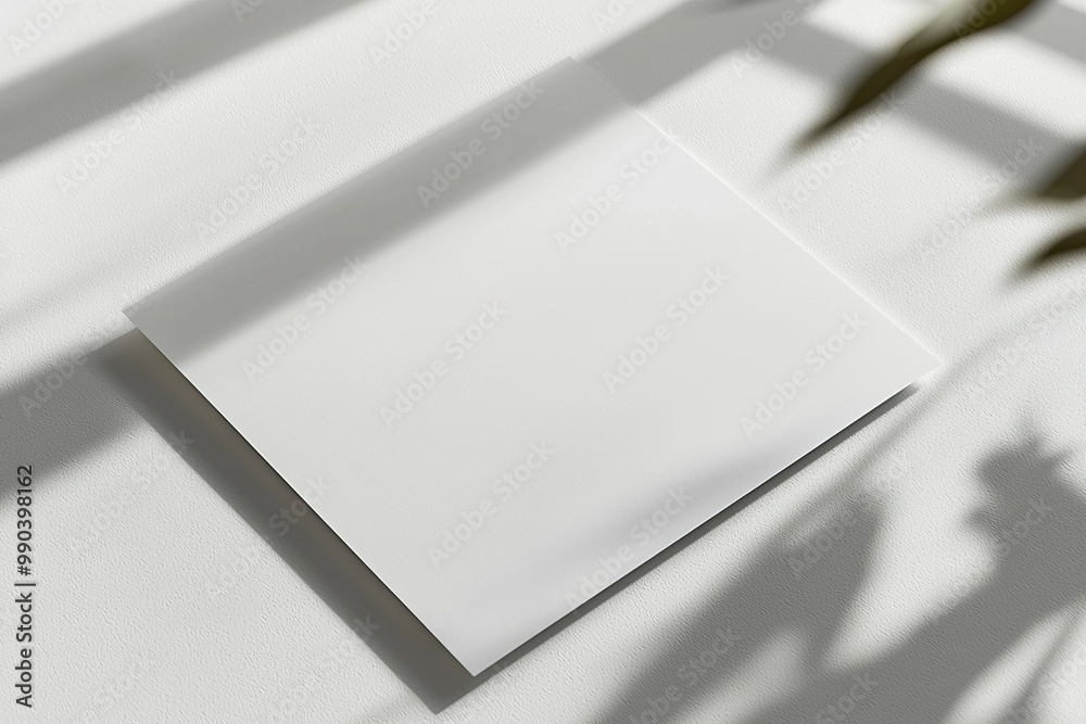 Paper A4 Mockup on White Background created with Generative AI Paper A4 Mockup on White Background created with Generative AI