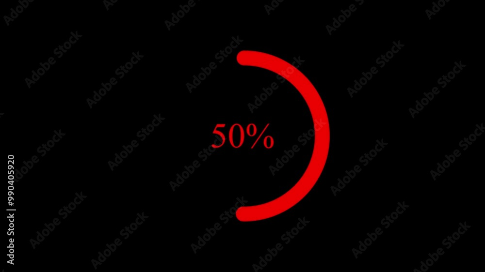 the Digital loading bar animated video on a black background the Digital loading bar animated video on a black background