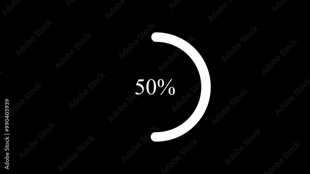 the Digital loading bar animated video on a black background the Digital loading bar animated video on a black background