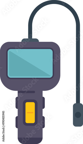 Endoscope displaying internal organ examination on screen, modern medical equipment for endoscopic procedures