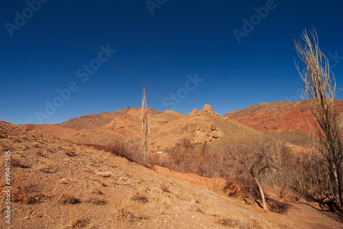 Mesmerizing view of typical landform in Abyaneh, Iran.