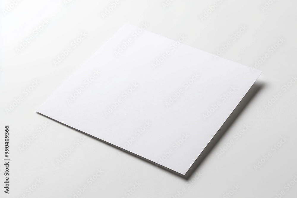 Paper A4 Mockup on White Background created with Generative AI Paper A4 Mockup on White Background created with Generative AI