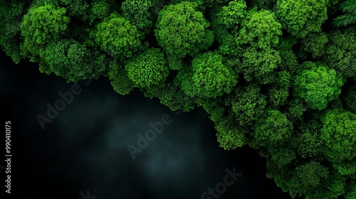 Green Wall: Lush, velvety moss clusters, a vibrant green oasis against a dark, dramatic background, create a captivating natural texture and a sense of tranquility. 