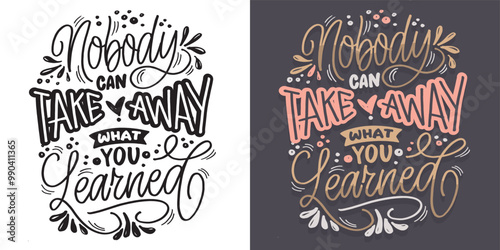 Cute hand drawn trendy lettering quote. Lettering for t-shirt design, mug print, bag print, clothes fashion. 100% hand drawn vector image.