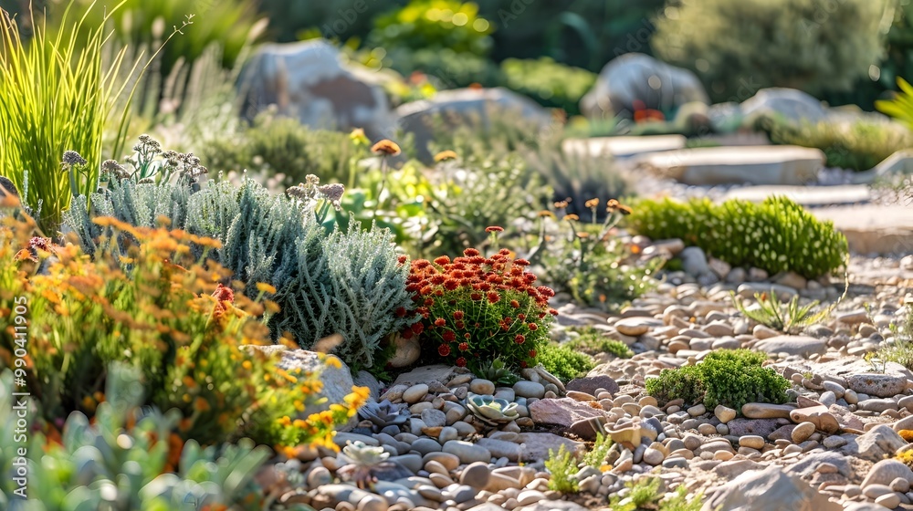 Drought Resistant Garden Showcasing Climate Adaptation Solutions