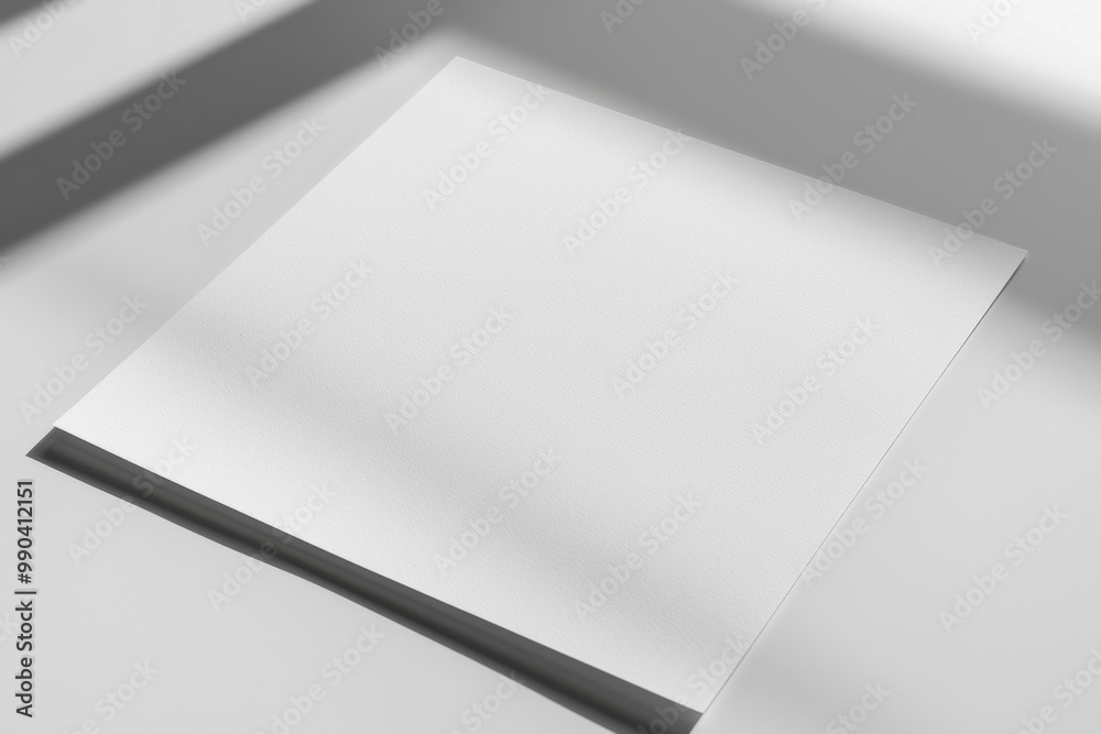 Paper A4 Mockup on White Background created with Generative AI Paper A4 Mockup on White Background created with Generative AI