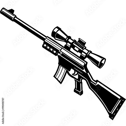 Hunter aiming a shotgun , Shooter Shooting from a gun on plates mark vector black color silhouette ,Hunting SVG,  