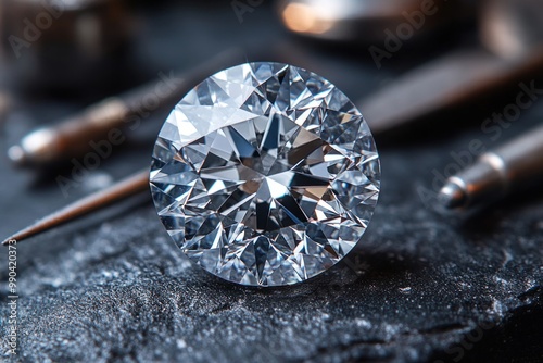 Diamond Gemstone Close-up