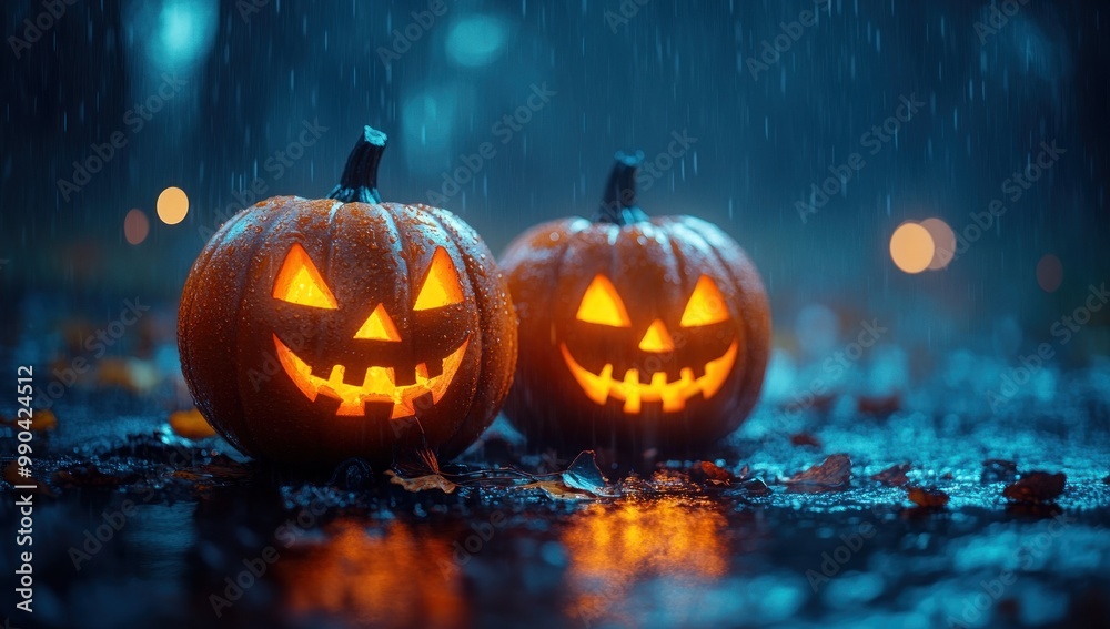 Jack-O'-Lanterns in the Rain Jack-O'-Lanterns in the Rain