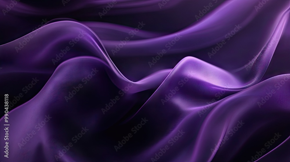Fototapeta premium Deep purple background with soft lighting and smooth gradients, perfect for creating elegant, mysterious designs or product photography.