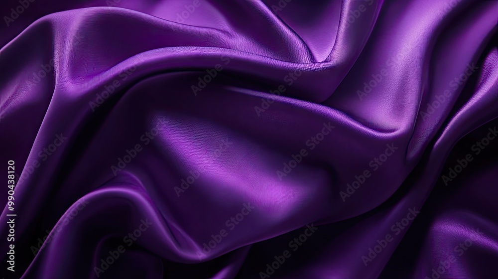 Obraz premium Deep purple background with soft lighting and smooth gradients, perfect for creating elegant, mysterious designs or product photography.