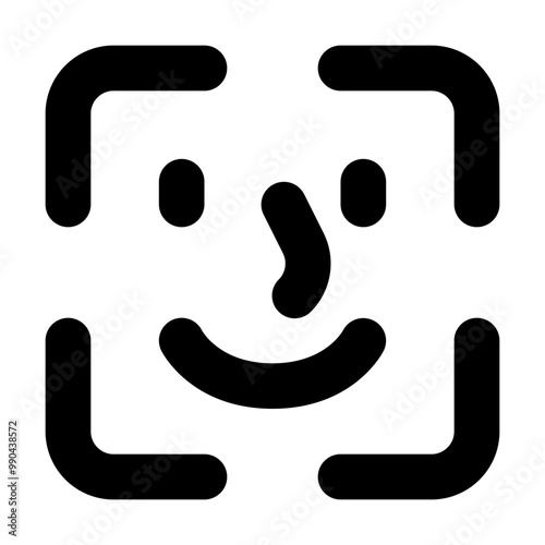 Bilde på lerret Capture Face Icon