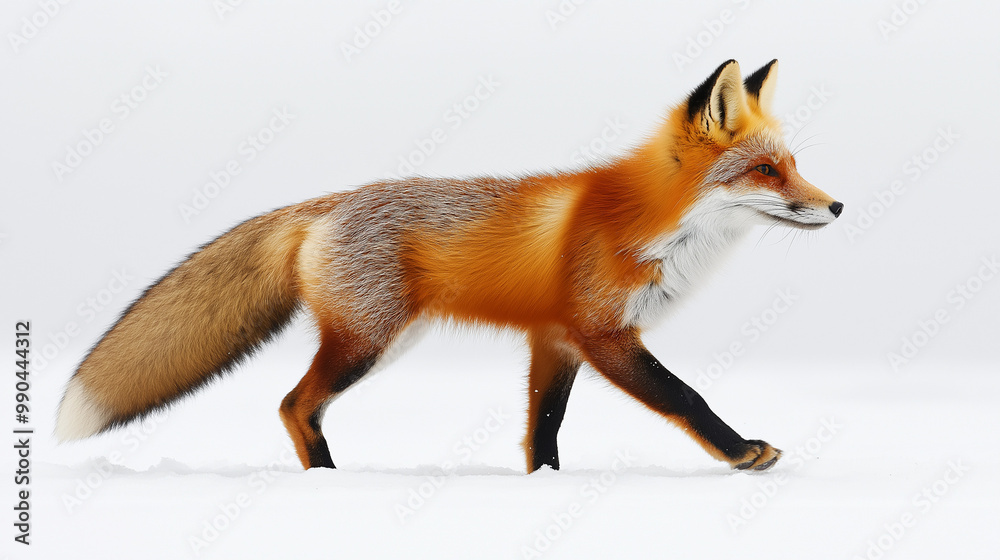 Fototapeta premium A walking fox portrait