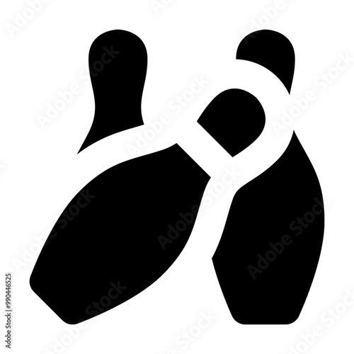 Bowling Pins Fall Icon