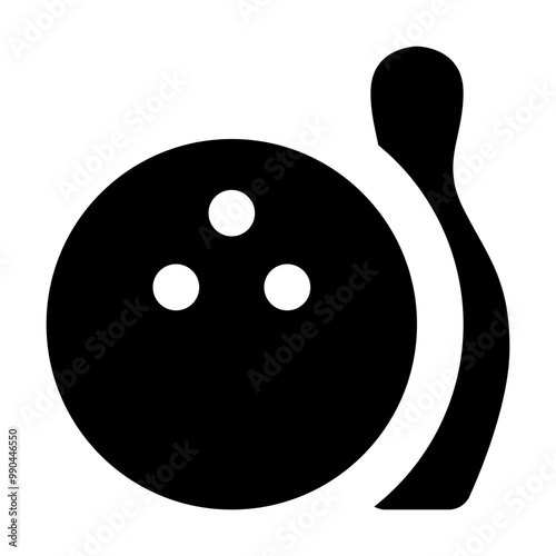 Bowling Ball Pin Icon