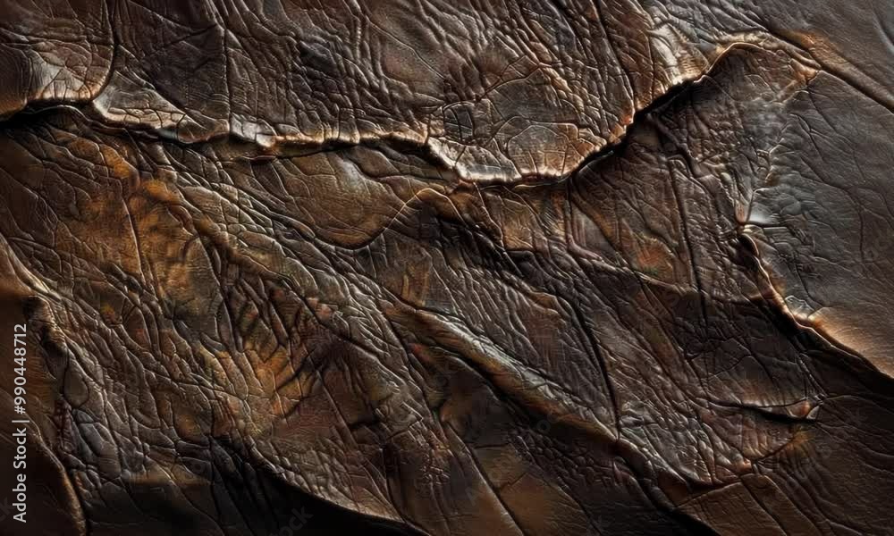 The image is of a leather texture with a brown color Video The image is of a leather texture with a brown color Video