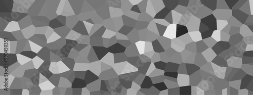 Gray stains broken glass tile background texture  geometric pattern. Broken wall paper in decoration. low poly crystal mosaic background. dark and light gray Geometric Modern creative design