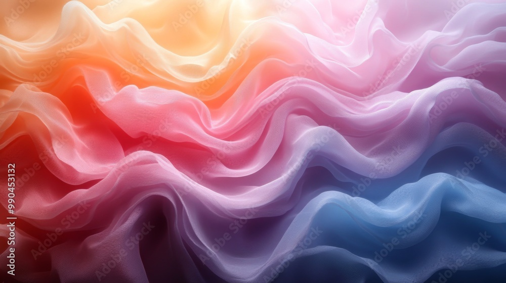 Abstract Colorful Fabric Waves Abstract Colorful Fabric Waves