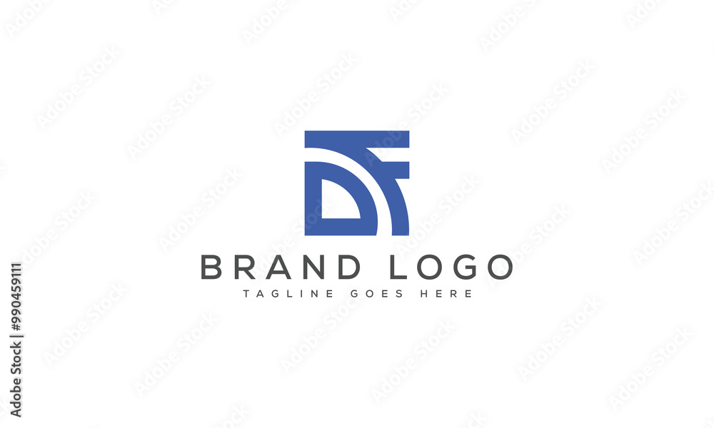 letter DF logo design vector template design for brand. letter DF logo design vector template design for brand.