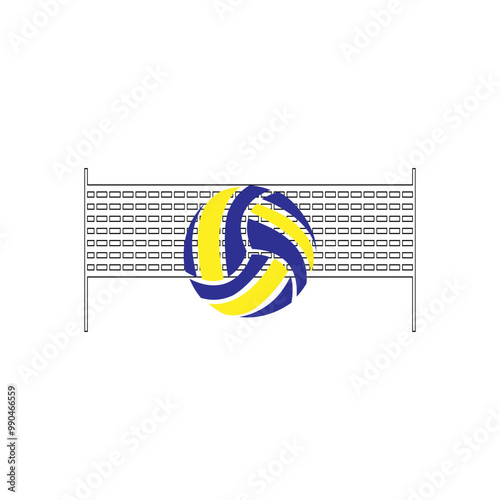 sport, icon, logo, illustration, volleyball, ball, volley, vector, game, team, net, symbol,