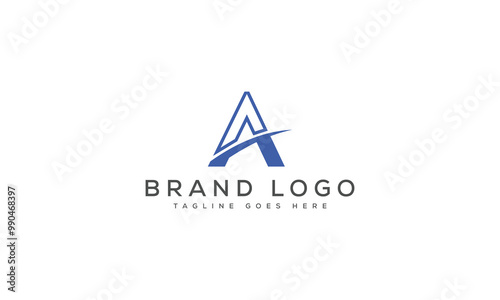 Free Download letter A logo design vector template design for brand. - GFXLoad
