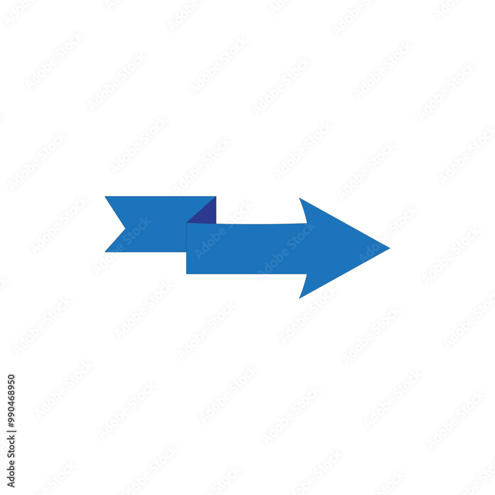 Blue arrow icon vector illustration on white background. Arrow indicated the direction symbol. Blue arrow icon vector illustration on white background. Arrow indicated the direction symbol.