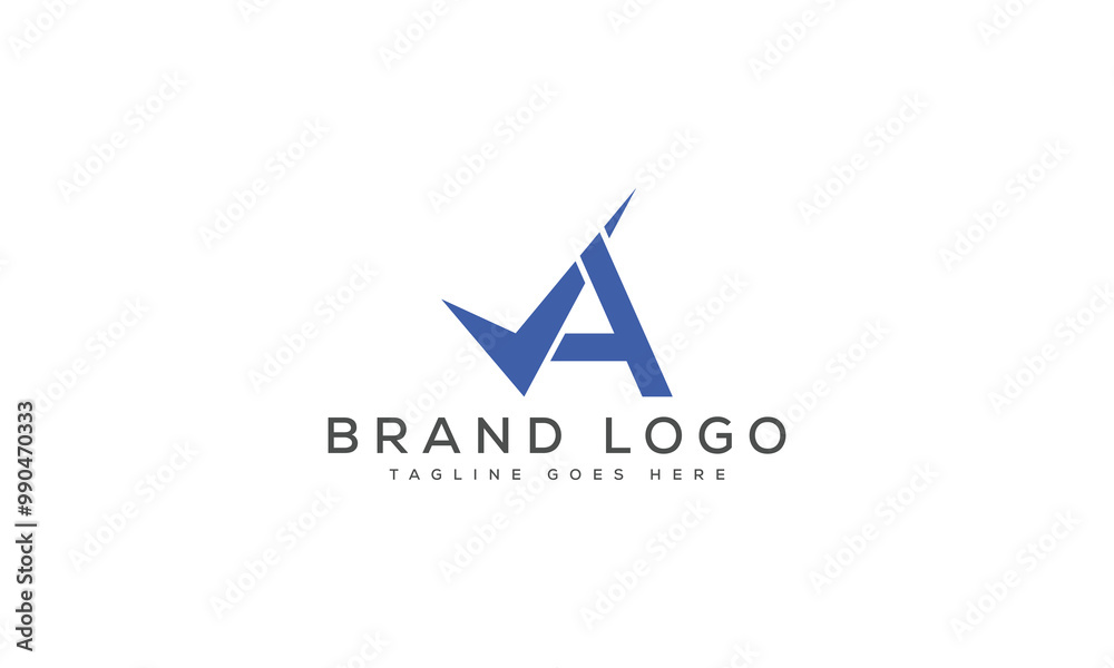 letter A logo design vector template design for brand. letter A logo design vector template design for brand.
