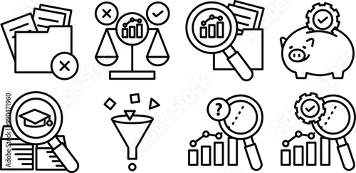 A set of image icons representing the key points in advancing smart factories.