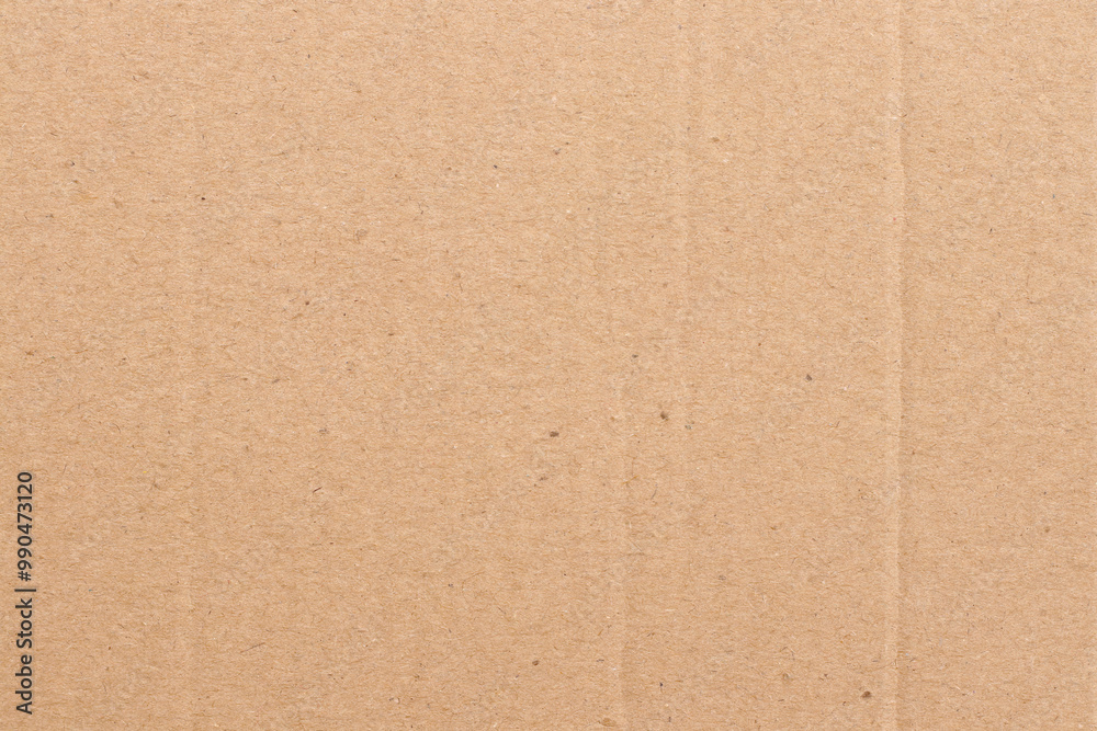 Fototapeta premium Brown cardboard sheet abstract background, texture of recycle paper box in old vintage pattern for design art work.