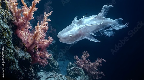 Wallpaper Mural Deep sea exploration showing rare marine species, sharp images, hyper real Torontodigital.ca