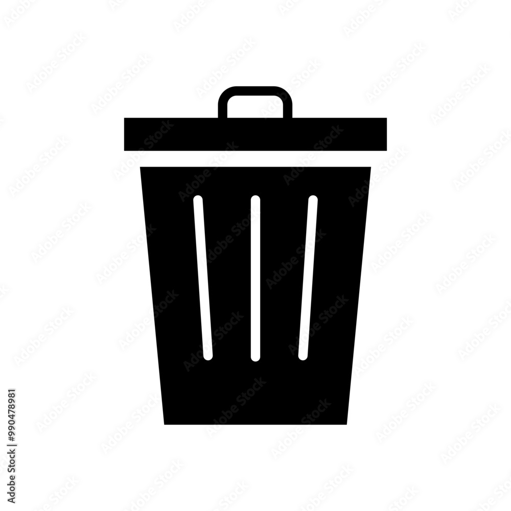 Trash can glyph Trash can glyph