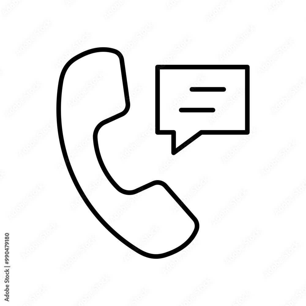 Voicemail with phone icon Voicemail with phone icon