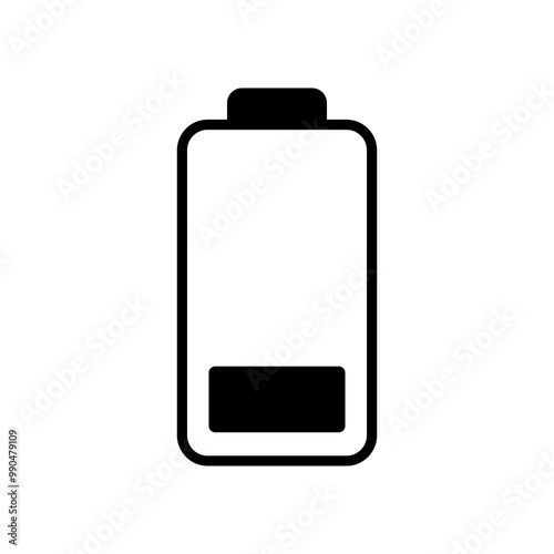 Discharged battery symbol