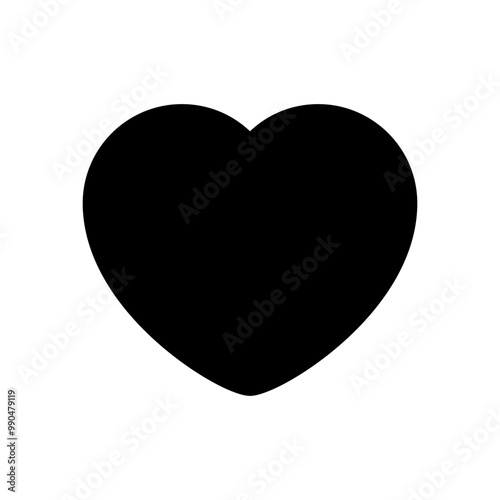 Black heart icon