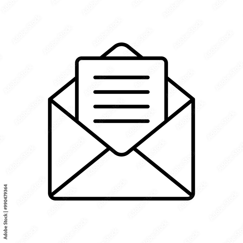 Mail with document inside Mail with document inside