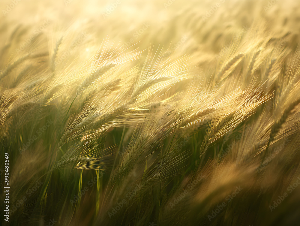 A field of wheat swaying gently in the breeze.
A field of wheat swaying gently in the breeze.