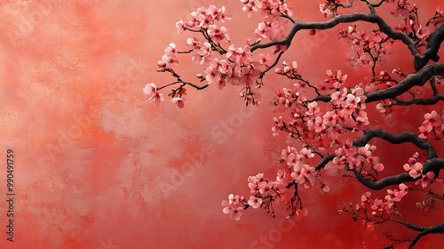 Sakura Blossom Landscape