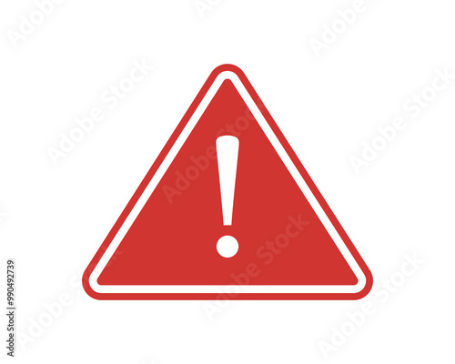 Attention Icon. Exclamation danger sign. Danger caution or alert risk warning vector symbol. safety notice sign. warning, precaution, attention, alert icon.