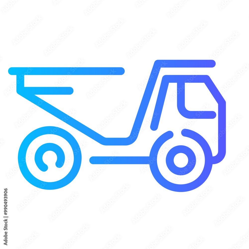 truck Line Gradient Icon truck Line Gradient Icon