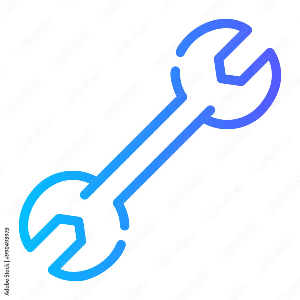wrench Line Gradient Icon wrench Line Gradient Icon
