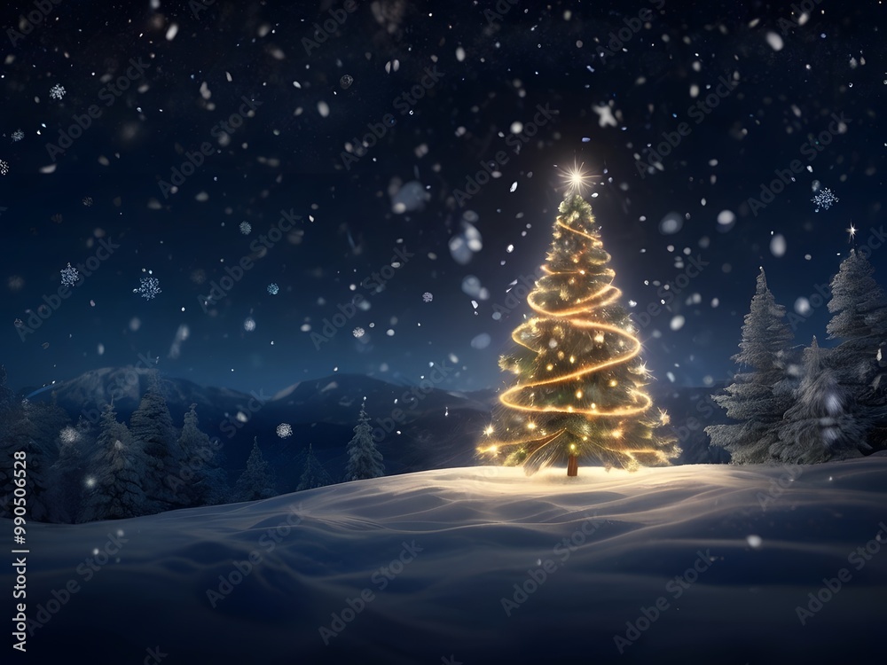 minimalist Christmas background with of a Christmas tree minimalist Christmas background with of a Christmas tree