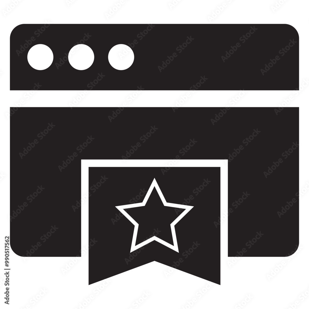 Application, bookmark, browser icon Application, bookmark, browser icon